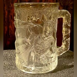 Vintage 1995 Batman Forever Collection Glass Robin Mug